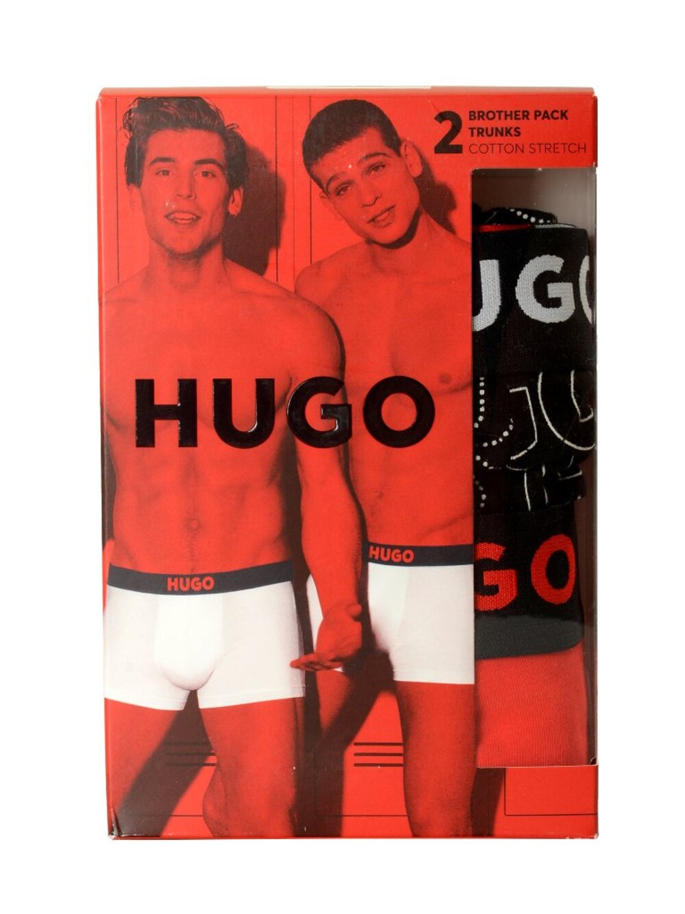 Hugo Boss Men's "Brother" Logo Strap 2 Pack Boxer/Trunk Underwear US 2XL IT 56